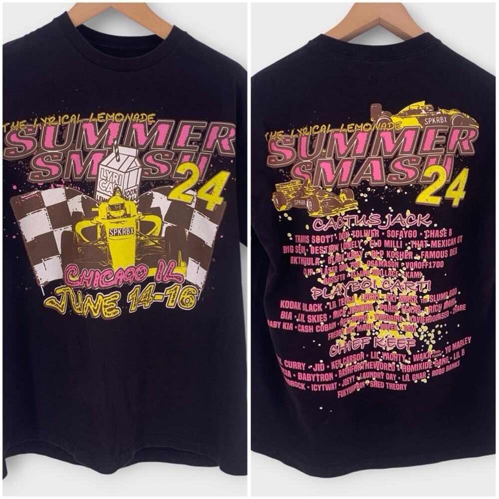 The Lyrical Lemonade T-Shirt XL Summer Smash 24 Chicago Black